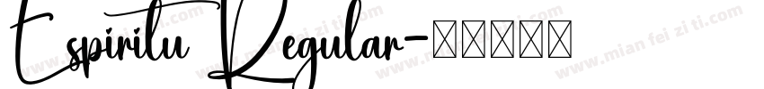 Espiritu Regular字体转换